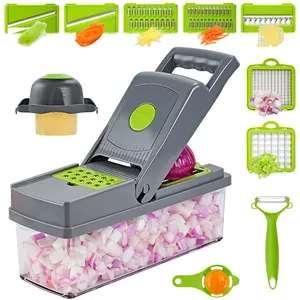 Accessori da cucina multifunzione strumento Spiral Dicer Fruit Chopper pelapatate grattugia trituratore Set tagliaverdure