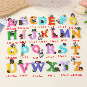 Оптовая цена, симпатичный термопресс для вышивки, маленькие A-Z нашивки с изображением животных для детей, сумка, шапка, одежда - Product Image 5