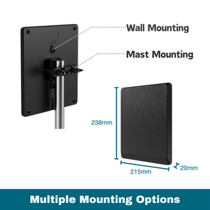 <span class=keywords><strong>Antena</strong></span> <span class=keywords><strong>de</strong></span> TV HD UHF ANTOP 4K para Uso en Interiores/Exteriores con Opciones <span class=keywords><strong>de</strong></span> Montaje en Pared y Poste, Recepción <span class=keywords><strong>de</strong></span> Canales Gratuitos <span class=keywords><strong>de</strong></span> Largo Alcance - Product Image 6
