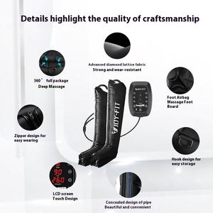 Masseur électrique portable pour les jambes avec pression d'air et fonctions de vibration - pour la vente en gros - Product Image 3