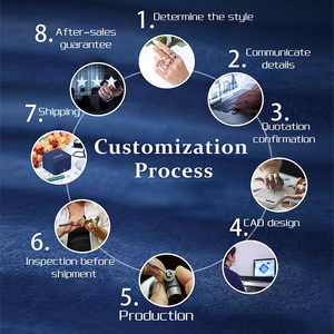 Anillo de Compromiso de Eternidad de Oro de 10K y 14K con Moissanita DEF de Corte Redondo de 2mm, Joyería de Moda - Product Image 6