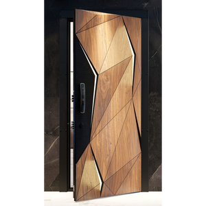 Puerta Pivotante de Madera Maciza de Estilo Americano Moderno Contemporáneo <span class=keywords><strong>Nordi</strong></span>, Entrada Principal Antirrobo para Casas y Villas Modernas - Product Image 2