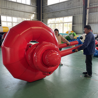 Château gonflable JUNAO A-4 - Matériel PVC, installation facile pour les activités de team building et les jeux de glisse en extérieur