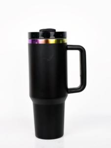 Vaso de paja con tapa desmontable Protour de 40 OZ con pico extraíble y sello reemplazable brillante pop Icon 40 Oz B rosa - Product Image 3