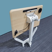 Petite solution spatiale moderne réglable en hauteur ergonomique bureau de bureau pneumatique réglable dessus de table pliable empilable