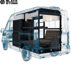Kit d'aménagement intérieur modulaire pour camping-car, module de <span class=keywords><strong>cuisine</strong></span> mobile, boîte de camping-car, composants de conversion pour fourgon utilitaire et VR - Product Image 1
