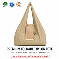 Sac de courses réutilisable, sac fourre-tout de voyage, sacs pliables compacts et robustes, sac fourre-tout pliable pour femmes, pour le shopping, les voyages et les activités de plein air