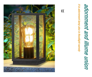 farola de columna de aluminio moderno, Caja Individual, impermeable, <span class=keywords><strong>para</strong></span> jardín, porche, E27 - Product Image 5