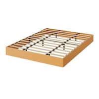 Cadre de lit en bois moderne et minimaliste, entièrement autoportant, sur mesure, disponible en tailles Queen, King, Full et Twin, avec plateforme.