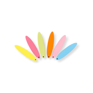 Accessorio ovale in legno Ilan 45x20mm 6 pezzi per artigianato - Product Image 1