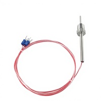 Sonde de température RTD Hongtai résistante à la corrosion Pt100 Pt1000 Pt, sonde en acier inoxydable à 3 fils pour le chauffage des réservoirs de liquides et d'huiles