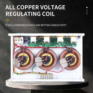 Сервостабилизатор TNS серии 6 кВА, трехфазный, 380 В, с медной обмоткой, ЖК-дисплеем, КПД 96%, 50/60 Гц - Product Image 2