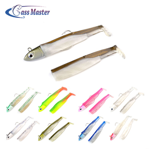 Bajo el maestro de señuelo de pesca de <span class=keywords><strong>la</strong></span> cabeza de <span class=keywords><strong>la</strong></span> plantilla cebo fácil ojo morado suave pike atraer negro - Product Image 2