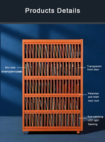 Máquina Expendedora Inteligente de Libros y Periódicos para Exteriores, con Pantalla Táctil, Código QR, Sistema en la Nube, 95 Casilleros, Resistente al Agua