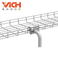 Panier en treillis métallique électrogalvanisé de haute qualité Vich, pour câbles, 100*200, longueur 3000 mm, pour télécommunications industrielles