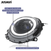 Feux de voiture JUSHUN pour Mini Cooper R56/R55/R57 2007-2013, température 6000K, feux de jour DRL, style sept couleurs, Plug and Play