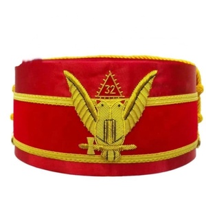 Casquette maçonnique unisexe 32 degrés avec couronne dorée brodée en 3D pour adultes Chapeau design personnalisé pour scène décontractée - Product Image 2