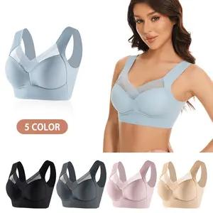 Custom Bra Tamanho Grande Malha Tank Top Camisole Underwear Yoga Gym Lady Knitted Bras Wire Free Thin Sports para Mulheres Seamless Bra