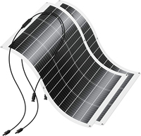 Système solaire photovoltaïque simple 12V 24V 100 150 155 Watt, panneau solaire flexible à film mince pour éclairage public
