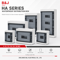 Boîtier de distribution étanche en ABS PC série HA, 4, 8, 12, 18, 24, 36 voies, pour extérieur, boîtier électrique MCB