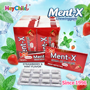 Goma de Mascar al Por Mayor con Etiqueta Privada Personalizada, Dos Sabores, Fresa y Menta, Paquetes Portátiles para Refrescar el Aliento, Snacks Diarios - Product Image 2