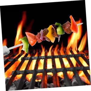 Accessoires de barbecue en gros, brochettes réutilisables en acier inoxydable pour grillades en plein air - Product Image 5