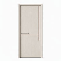 Porte intérieure en composite de bois moderne sur mesure, finition inodore, pour chambre à coucher, hôtel, appartement, chambre d'hôtes