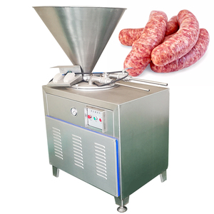 Relleno de salchichas de carne de alta potencia de 2200W Maquinaria de procesamiento de carne fácil de operar con motor de nueva condición Restaurantes Tiendas de alimentos - Product Image 1