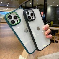 Coque de protection d'appareil photo en métal pour téléphone, étui tpu transparent à armure pour redmi note 11 xiaomi mi 11 ultra