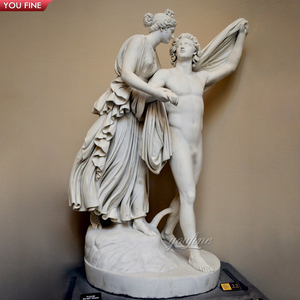 Estatua de piedra de jardín griego al aire libre, tamaño real, escultura de mármol, estilo Adolf Von <span class=keywords><strong>Hildebrand</strong></span> - Product Image 3