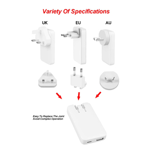 Adaptateur de téléphone portable Chargeur rapide Prise pliable et remplaçable Chargeur mural fin Usb a Type c 65w Chargeur Gan - Product Image 6