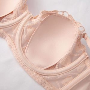 Conjunto de sujetador y Bragas para mujer, ropa interior transpirable para niñas, conjuntos de bragas breves transparentes para mujer, sexy para mujer, poliéster 100% personalizado - Product Image 5