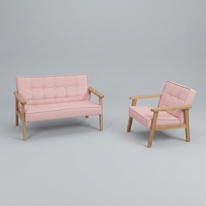 Sillón <span class=keywords><strong>Infantil</strong></span> de Madera Maciza, Duradero, Ecológico y Seguro, Mini Cojín de Cuero PU, Sofá para Niños, Silla <span class=keywords><strong>Reclinable</strong></span> para Niños - Product Image 5