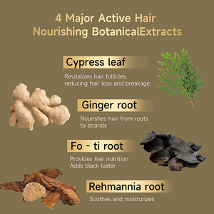 Shampooing Bio au Gingembre <span class=keywords><strong>Anti</strong></span>-<span class=keywords><strong>Chute</strong></span> et Favorisant la Croissance, Soin Épaississant du Cuir Chevelu, Repousse des Cheveux, Biotine, Marque Privée - Product Image 4