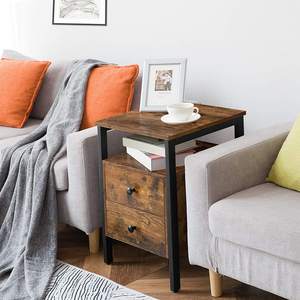 Wholesale Luxury Home Office Hospital School Workshop Bedside <strong>Nightstand</strong> <strong>Mirrored</strong> Industrial Side End Table with Drawer - Product Image 6