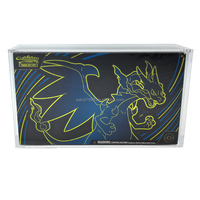 Vitrine en acrylique anti-UV 99% pour ETB Booster Box 151 Mega Charizard UPC Bundle Booster Display, étuis pour cartes japonaises Lorcana petites et grandes