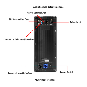 Module d'amplificateurs <span class=keywords><strong>de</strong></span> puissance <span class=keywords><strong>de</strong></span> classe D Sono DM Series 2 voies avec DSP 1000W 800W 600W 400W pour haut-parleur actif et subwoofer avec boîtier métallique - Product Image 5