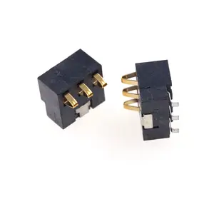 Connecteur de batterie à ressort 3 broches 2.5MM pas 7.0 hauteur 0.5A 50V en-tête de Charge d'alimentation horizontale PCB