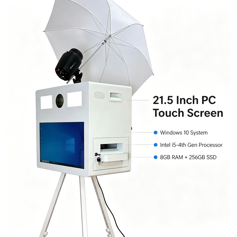 2026 New Adjustable HD Magic Mirror Photo Booth,21.5 Inch Touch Screen ...