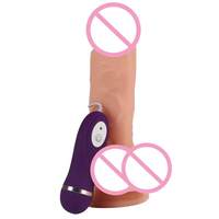 Consolador médico grande y grueso de Pvc, erección de coronarias con bola, Consolador de glande Rosa tierno para mujer, vibrador, Juguetes sexuales para mujer