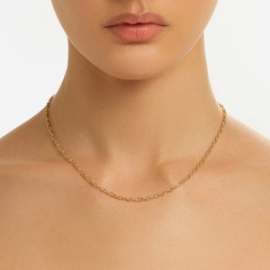 Collier chaîne Figaro, bracelet chaîne personnalisé, design gratuit, plaqué argent S925, collier 14k, collier personnalisé de luxe pour femmes - Product Image 2