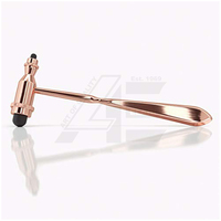 Metallic Hot Best Selling Tromner Neurological Reflex Hammer with Pointed Tip Handle Cutaneous Superficial Responses