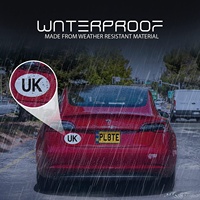 Autocollants de voiture en vinyle adhésif UK pour l'Europe Autocollants ovales UK Autocollants de plaque d'immatriculation pour voitures, camionnettes, camions conduisant en Europe