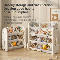 Étagère à livres pour enfants modulable, organisateur de jouets, armoire en plastique pour enfants, conteneurs de rangement tubulaires d'occasion à vendre
