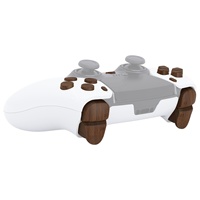 Ensemble de boutons complets de remplacement de grain de bois pour contrôleur PS5 Edge, kit de mod personnalisé