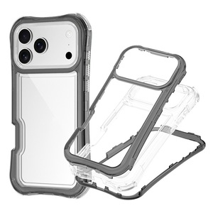 Funda Protectora de Lujo para Teléfono con Protección Completa de 360 Grados para <span class=keywords><strong>iPhone</strong></span> 17 16 Pro Max 15 14, 3 en 1, Parte Trasera Transparente - Product Image 1