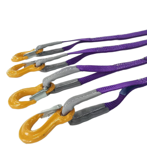 100% ポリエステルマルチレッグウェビングスリングリフティングスリング、フック付きリフティンググッド - Product Image 2