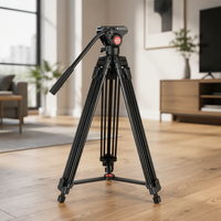 Trépied universel en alliage d'aluminium léger et pliable pour téléphone, idéal pour le streaming en direct et les vlogs