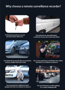 Caméra embarquée Ubox avec télécommande, double objectif 2MP + 2MP, 4G Sim, enregistreur vidéo, suivi, caméra de sécurité 360° CCTV, caméra de voiture avec GPS - Product Image 2