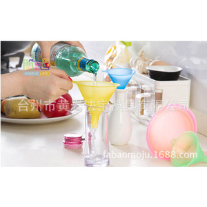 Entonnoir en plastique miniature pour la cuisine, le versement d'huile et de vin, usage domestique, multicolore, moulé - Product Image 3
